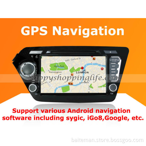 Android Car DVD Player GPS Navigation Wifi 3G for Kia RIO 2011 2012 Bluetooth Touch Screen